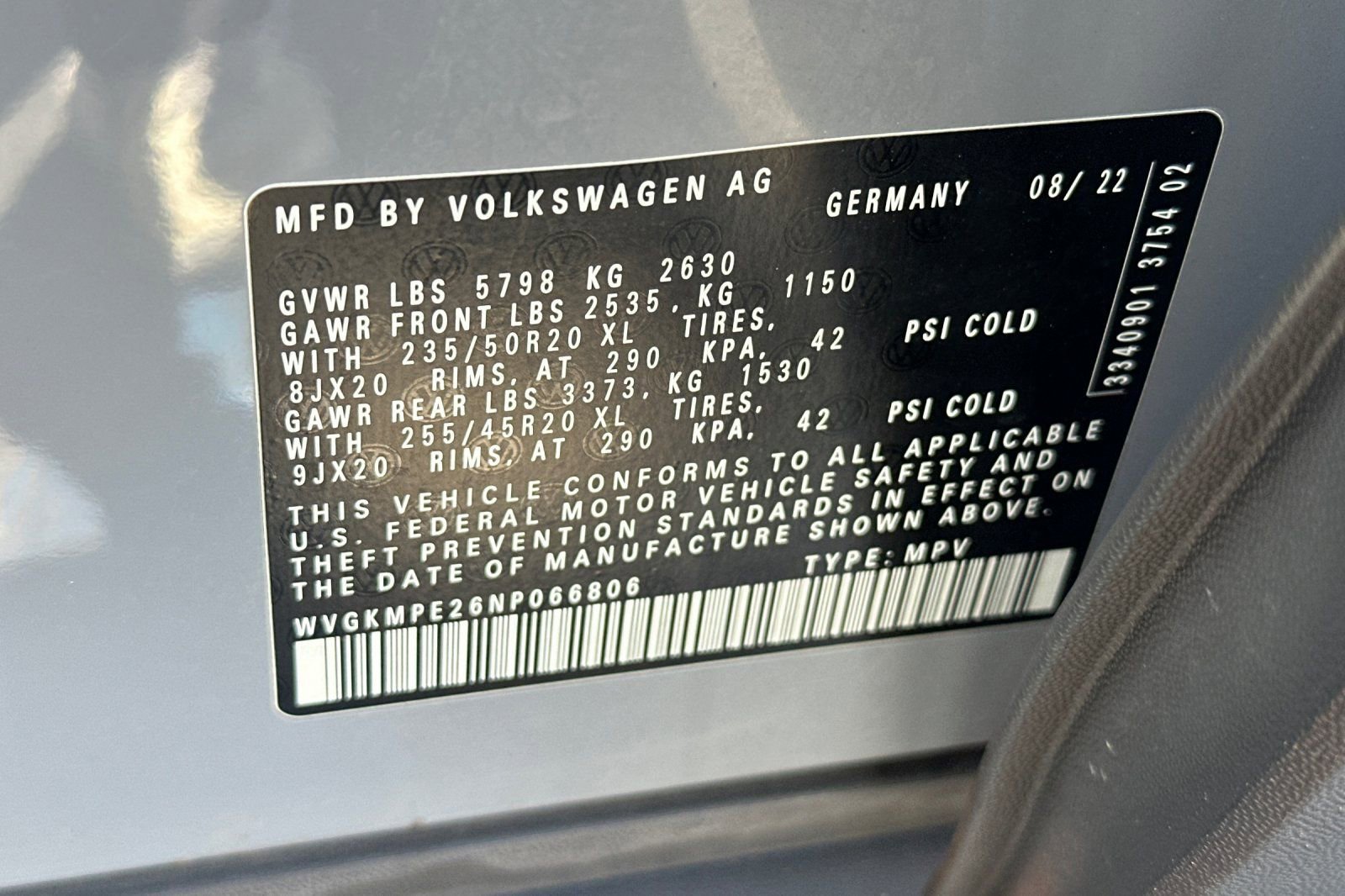 Used 2022 Volkswagen ID.4 Pro S w/ Gradient Package RWD image 30