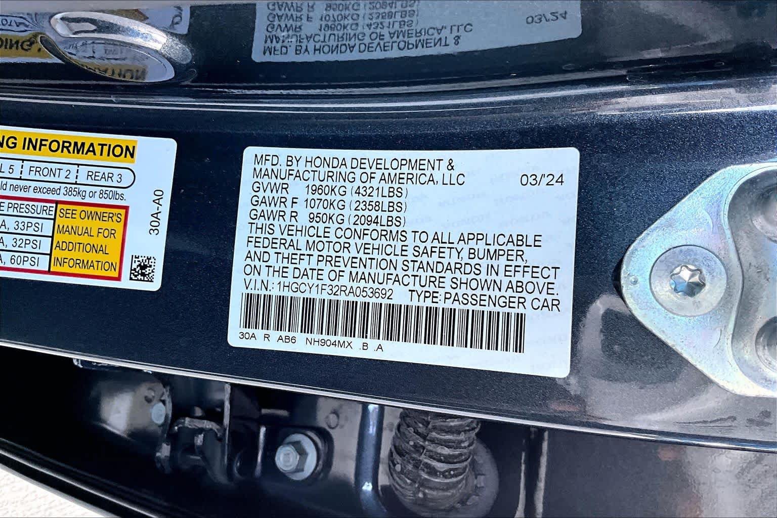 Used 2024 Honda Accord EX image 34