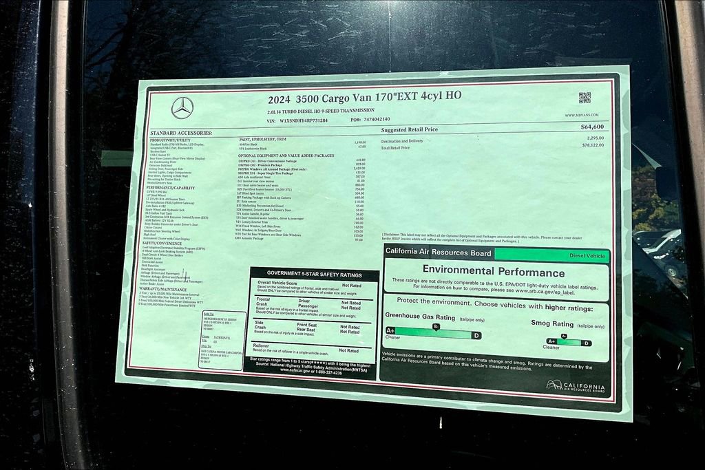 New 2024 Mercedes-Benz Sprinter 3500 image 13