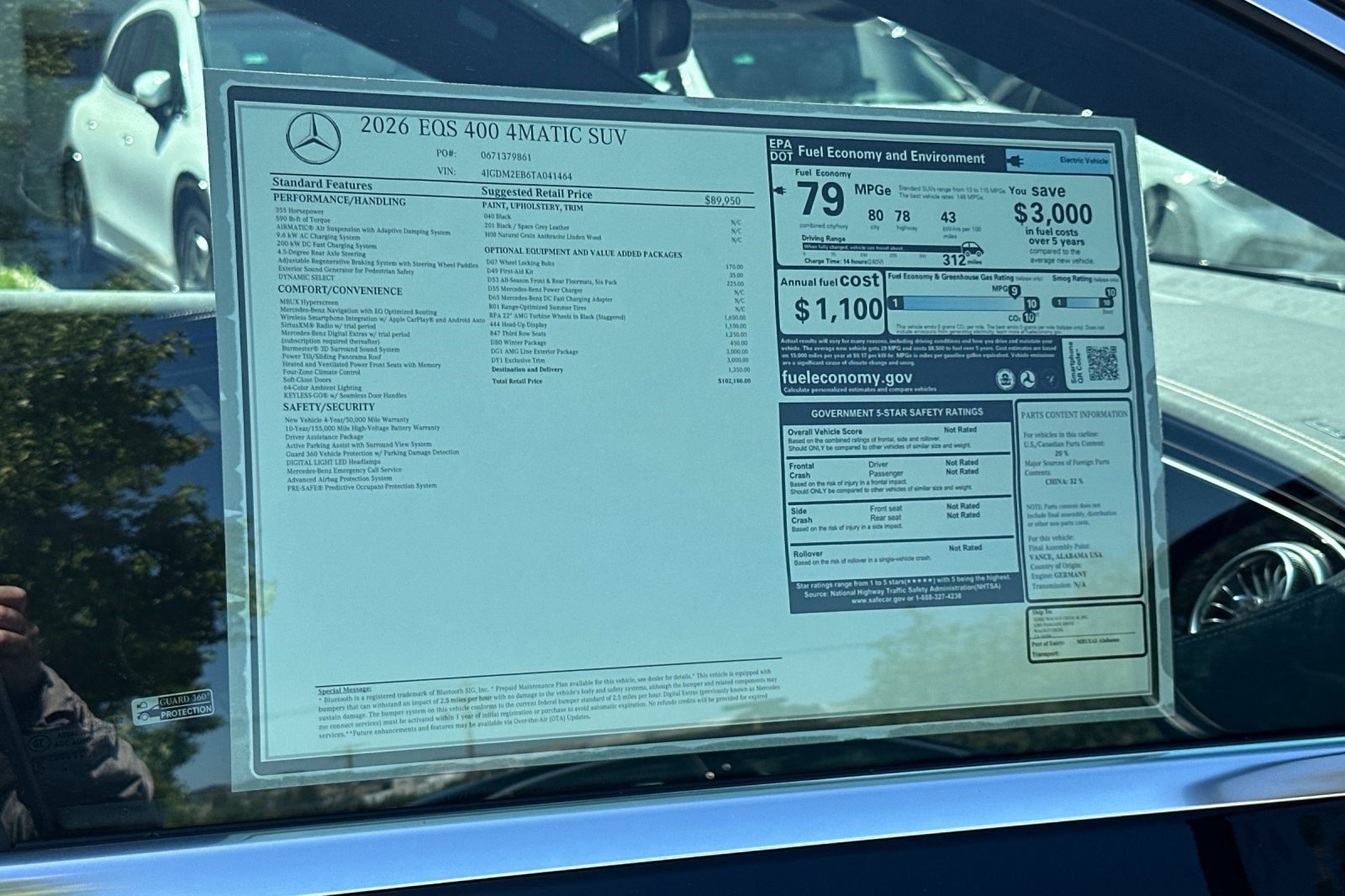 New 2026 Mercedes-Benz EQS 400 4MATIC SUV image 28