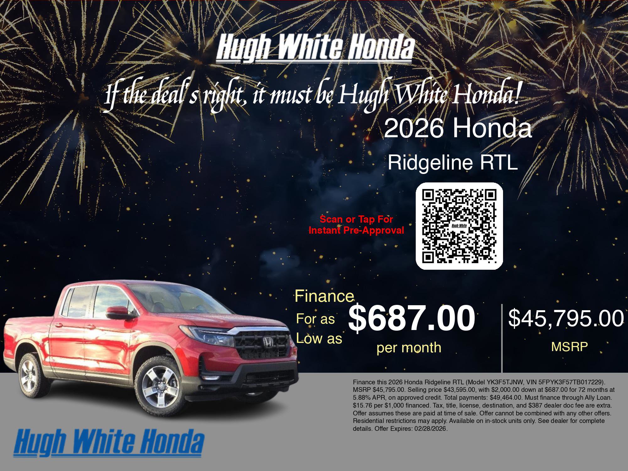 New 2026 Honda Ridgeline RTL image 7