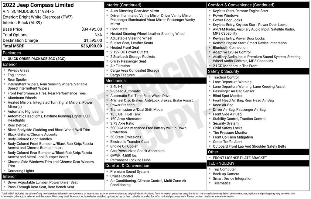 Used 2022 Jeep Compass Limited image 15