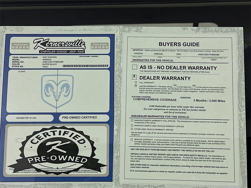 Used 2023 Nissan Armada S image 37
