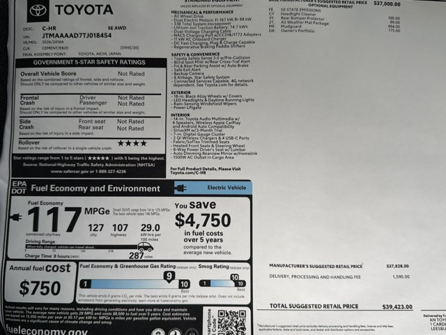 New 2026 Toyota C-HR AWD/4WD image 24