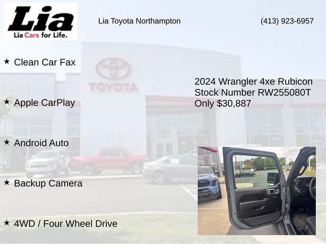 Used 2024 Jeep Wrangler Unlimited Rubicon 4xe w/ Convenience Group AWD/4WD image 7