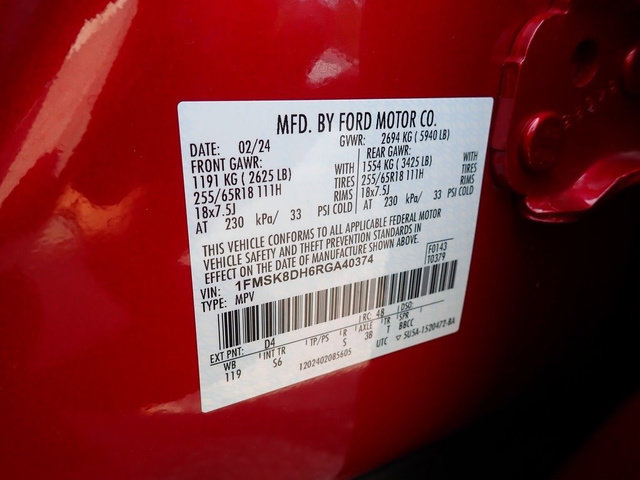 Certified 2024 Ford Explorer XLT w/ Equipment Group 202A AWD/4WD image 23