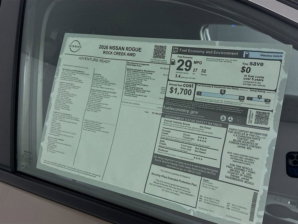 New 2026 Nissan Rogue Rock Creek w/ Rock Creek Premium Package image 13