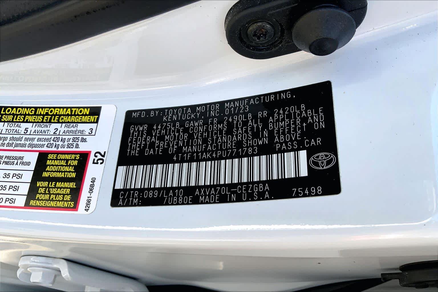Used 2023 Toyota Camry XLE w/ Navigation Package FWD image 37