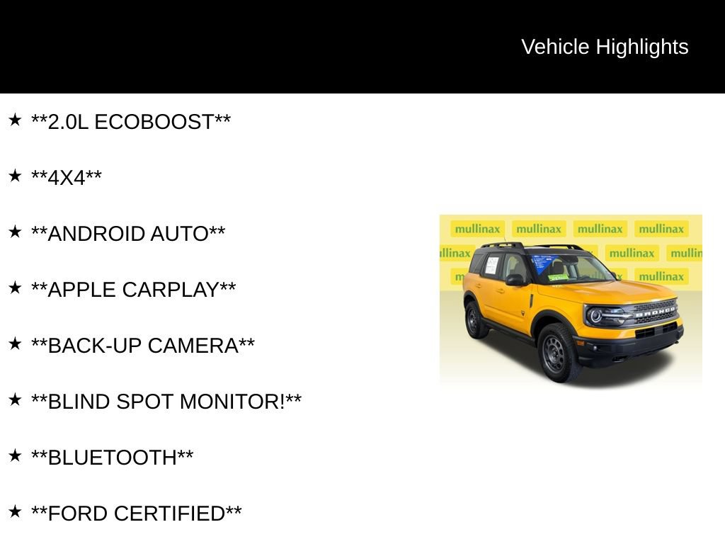 Certified 2021 Ford Bronco Sport Badlands w/ Badlands Package AWD/4WD image 12