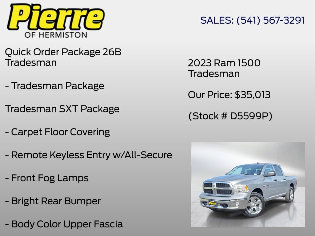 Used 2023 RAM 1500 Tradesman w/ Tradesman SXT Package AWD/4WD image 6