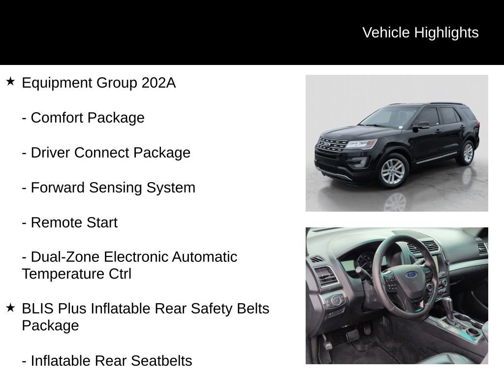 Used 2016 Ford Explorer XLT w/ Equipment Group 202A FWD image 5