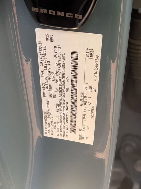 Used 2022 Ford Bronco Big Bend image 40