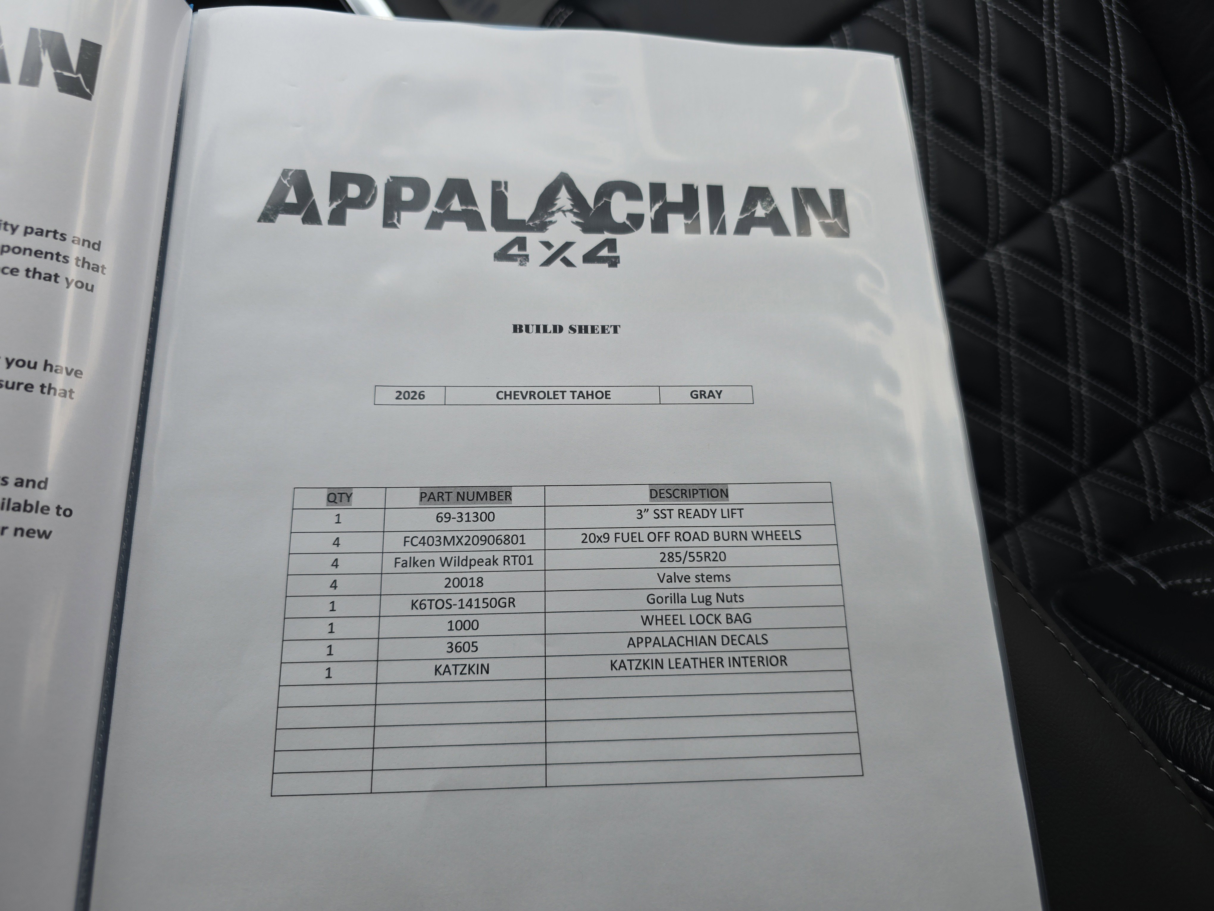 New 2026 Chevrolet Tahoe LS w/ LPO, Dark Essentials Package image 34