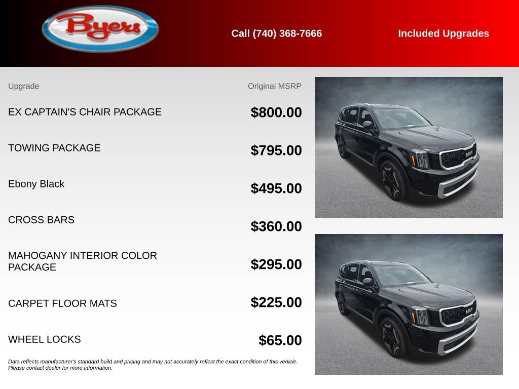 Used 2024 Kia Telluride EX w/ EX Captain's Chair Package AWD/4WD image 5