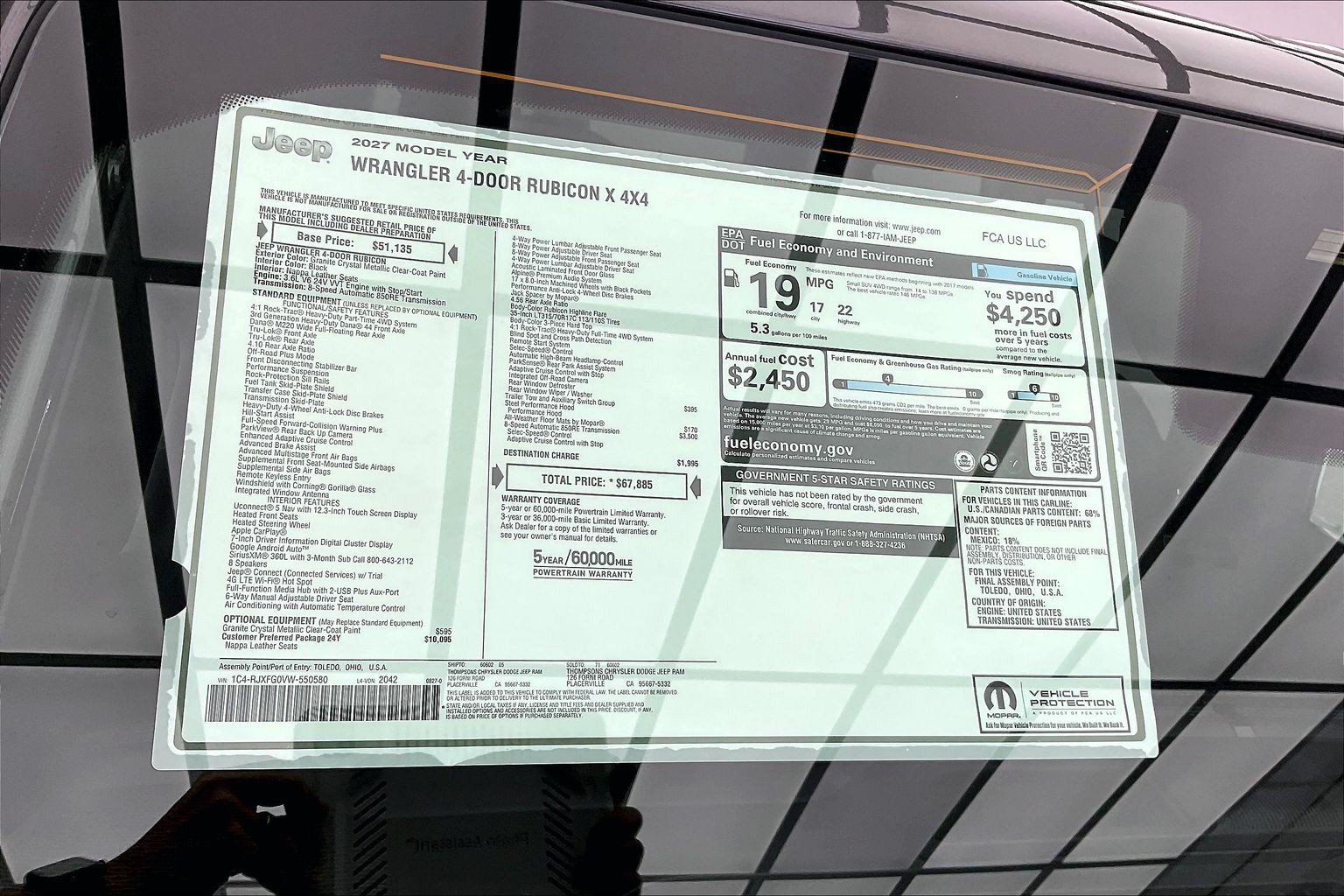 New 2027 Jeep Wrangler Unlimited Rubicon AWD/4WD image 21
