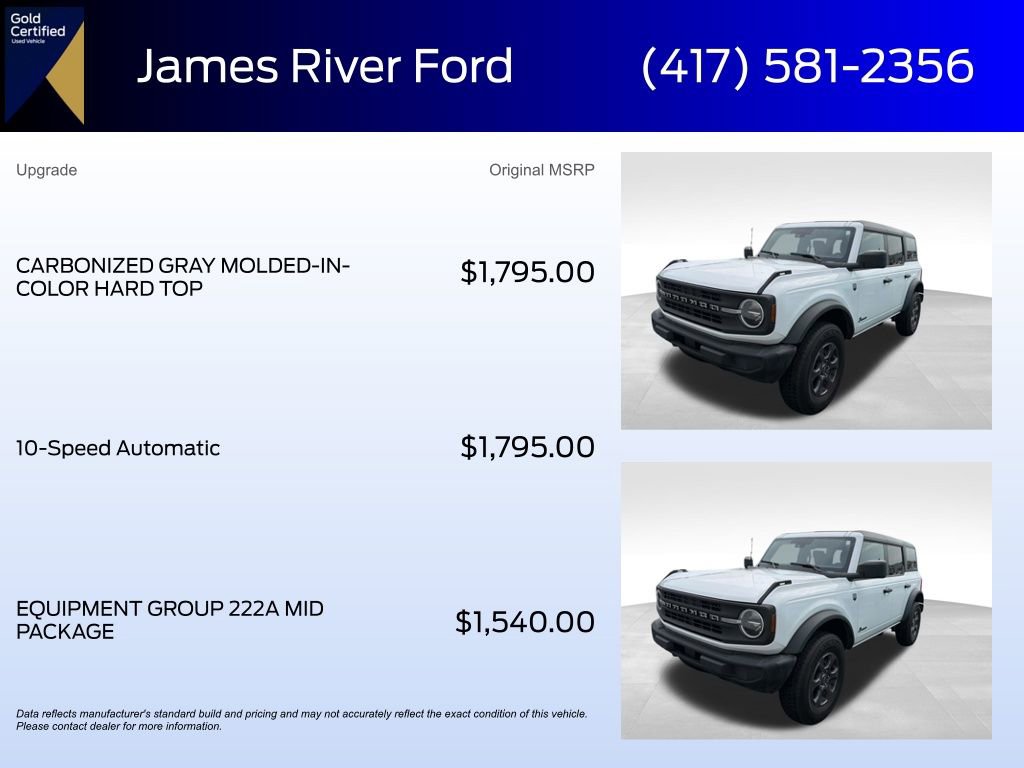 Certified 2025 Ford Bronco Big Bend AWD/4WD image 5