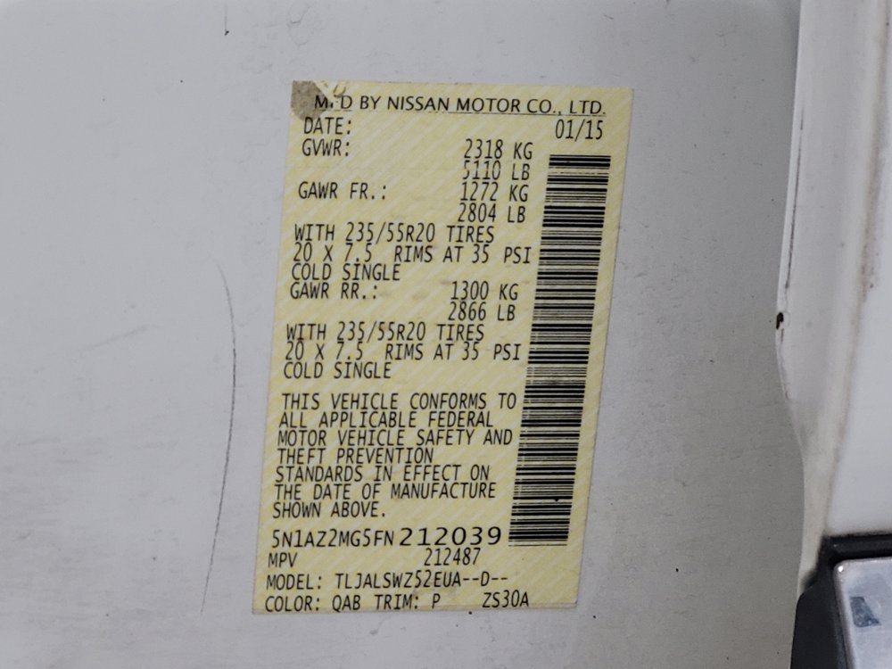 Used 2015 Nissan Murano Platinum w/ Platinum Technology Package image 33