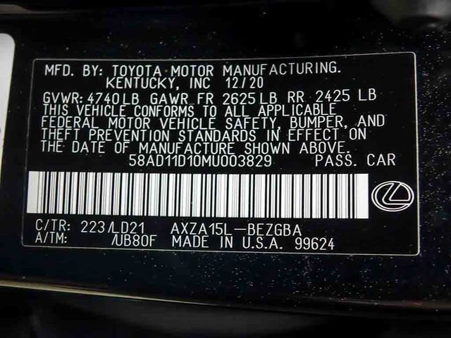 Used 2021 Lexus ES 250 w/ Premium Package AWD/4WD image 28