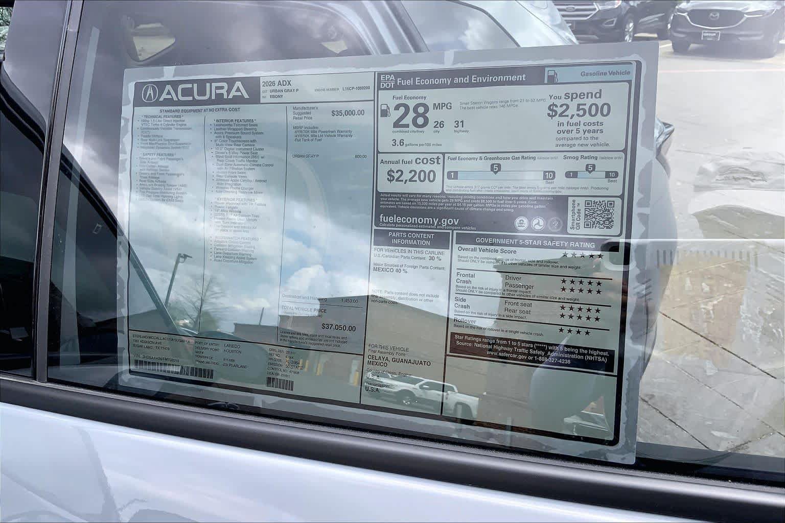 New 2026 Acura ADX FWD image 22