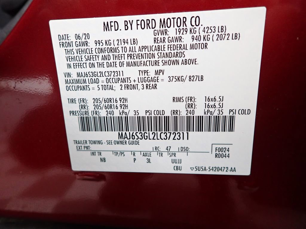 Used 2020 Ford EcoSport SE AWD/4WD image 42