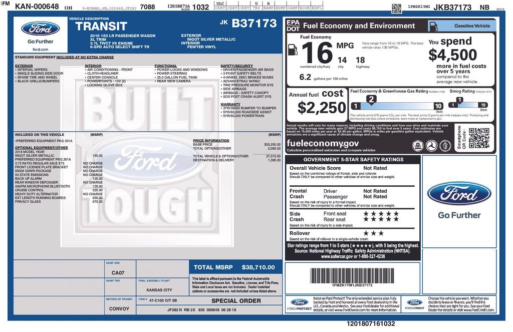 Used 2018 Ford Transit 150 XL RWD image 27