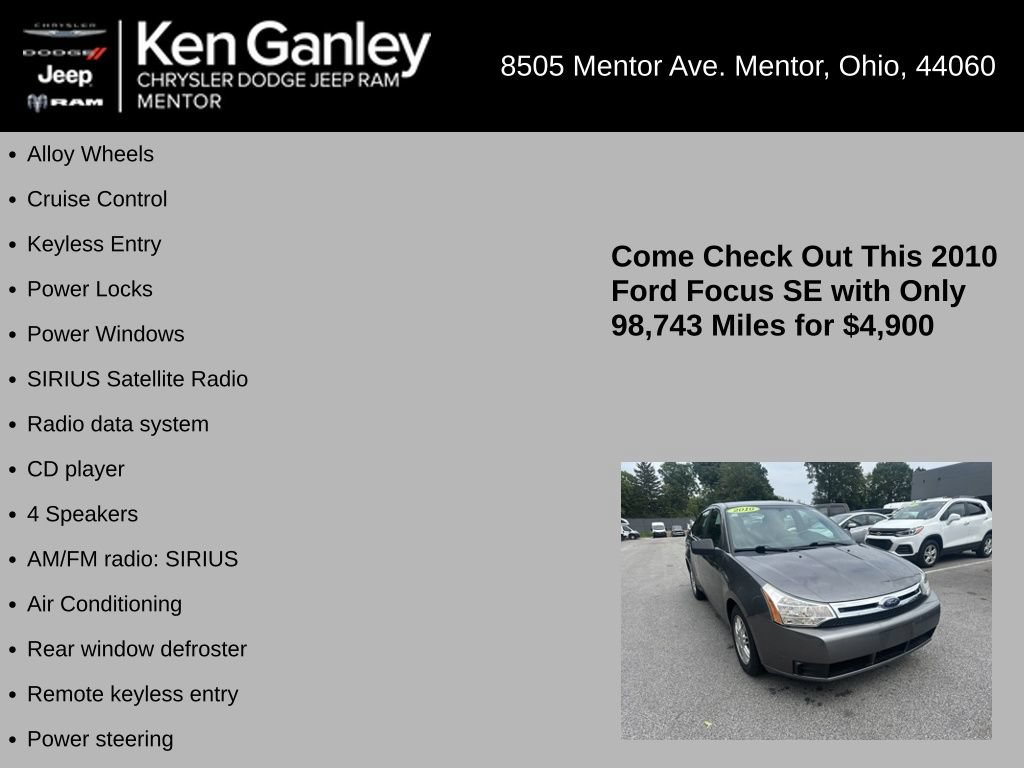 Used 2010 Ford Focus SE FWD image 5