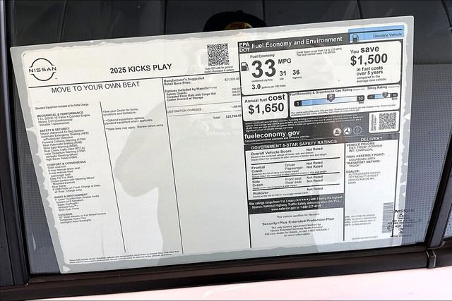 New 2025 Nissan Kicks Play S image 36