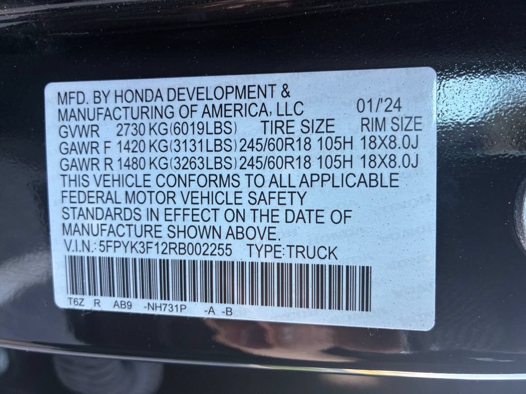 Used 2024 Honda Ridgeline Sport image 30