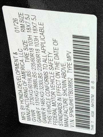 New 2026 Honda Odyssey EX-L image 16