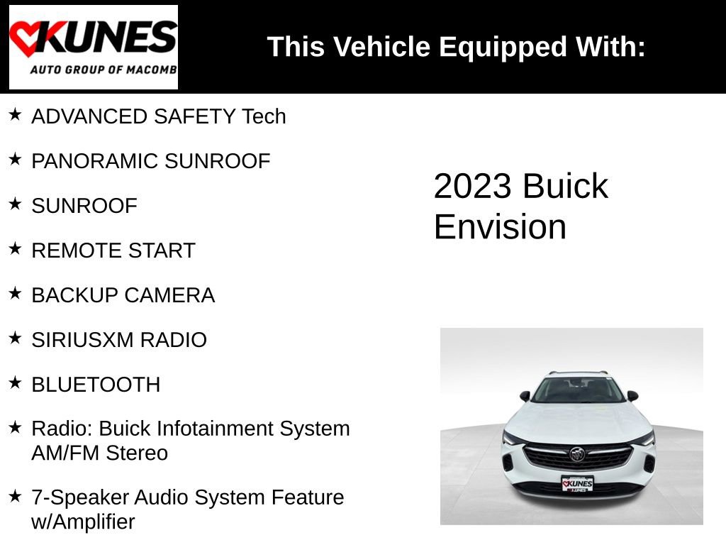 Used 2023 Buick Envision Essence w/ Sport Touring Package AWD/4WD image 3
