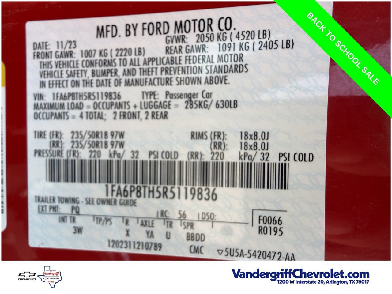Used 2024 Ford Mustang Premium RWD image 30