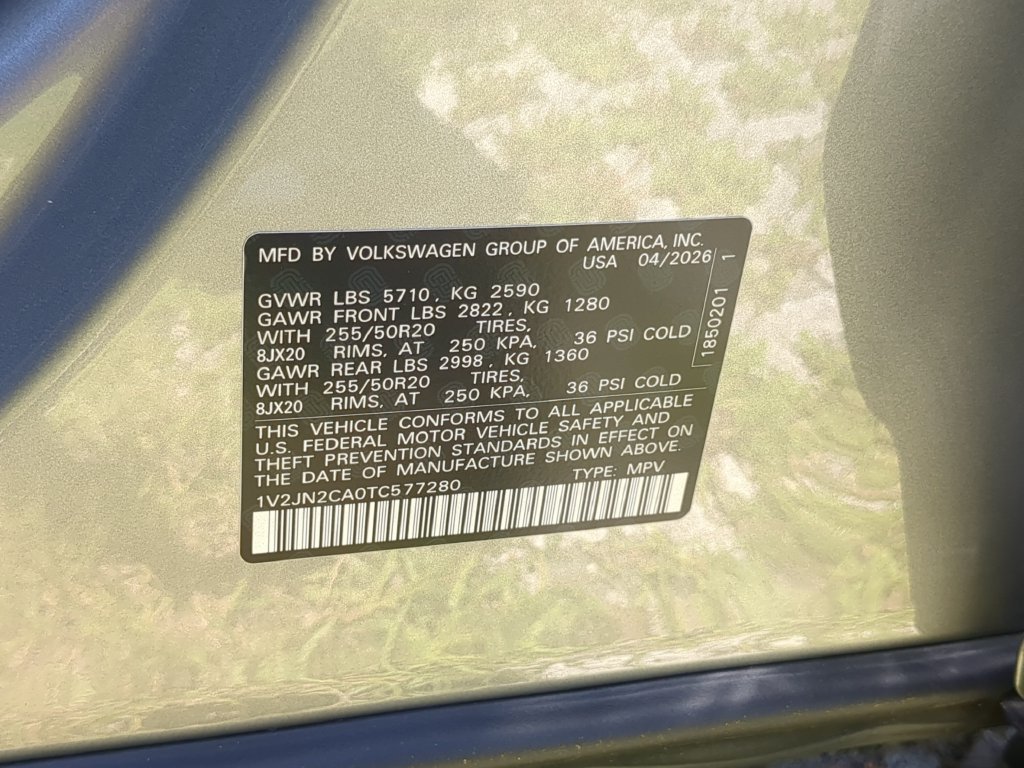 New 2026 Volkswagen Atlas SE FWD image 35