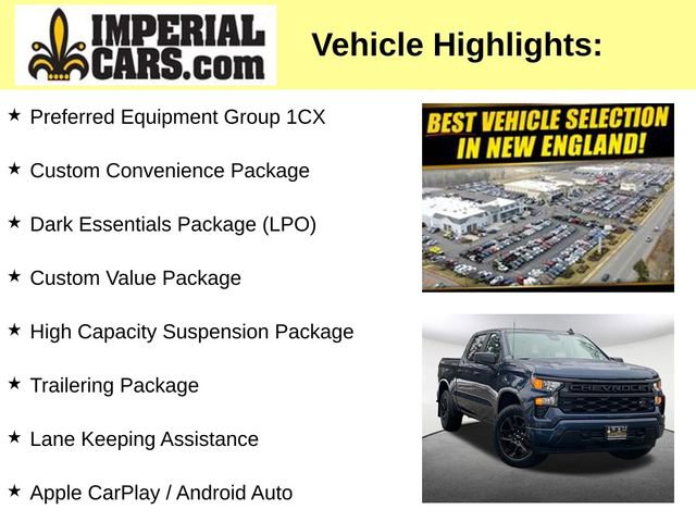 Used 2022 Chevrolet Silverado 1500 Custom w/ LPO, Dark Essentials Package image 7