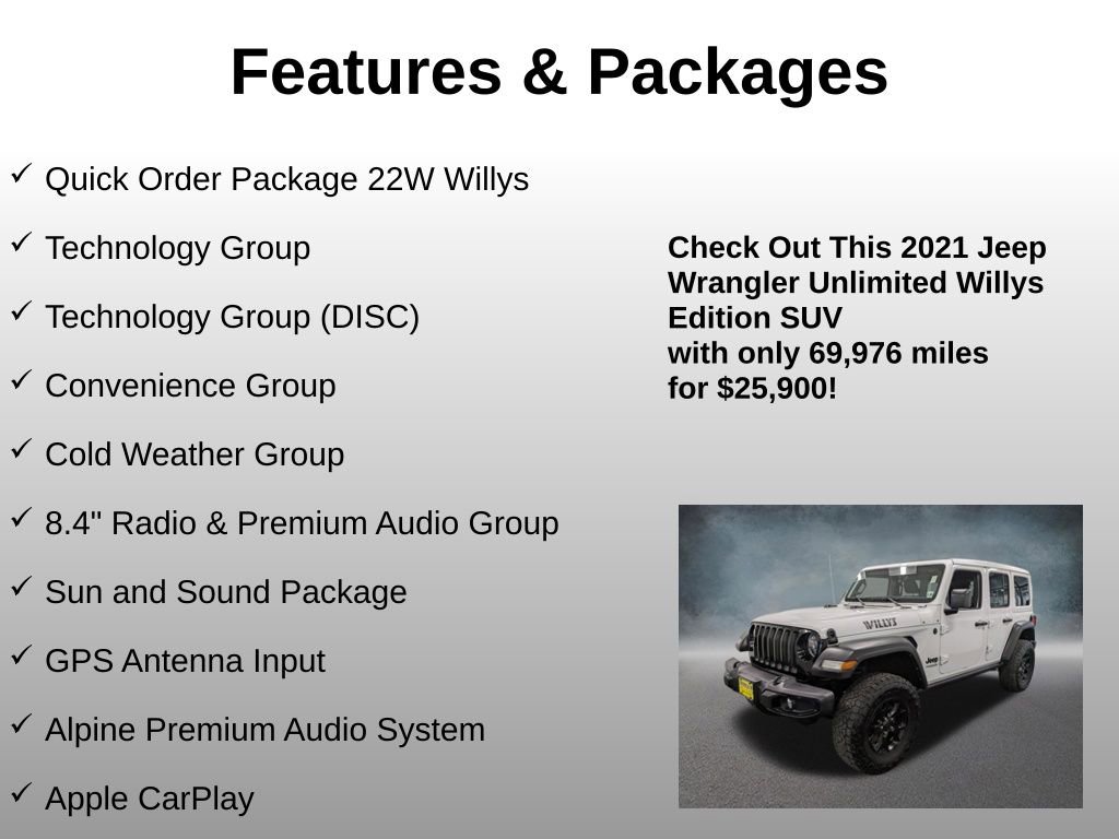 Used 2021 Jeep Wrangler Unlimited Sport image 4