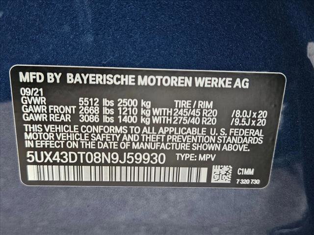 Used 2022 BMW X4 M40i w/ Premium Package AWD/4WD image 21