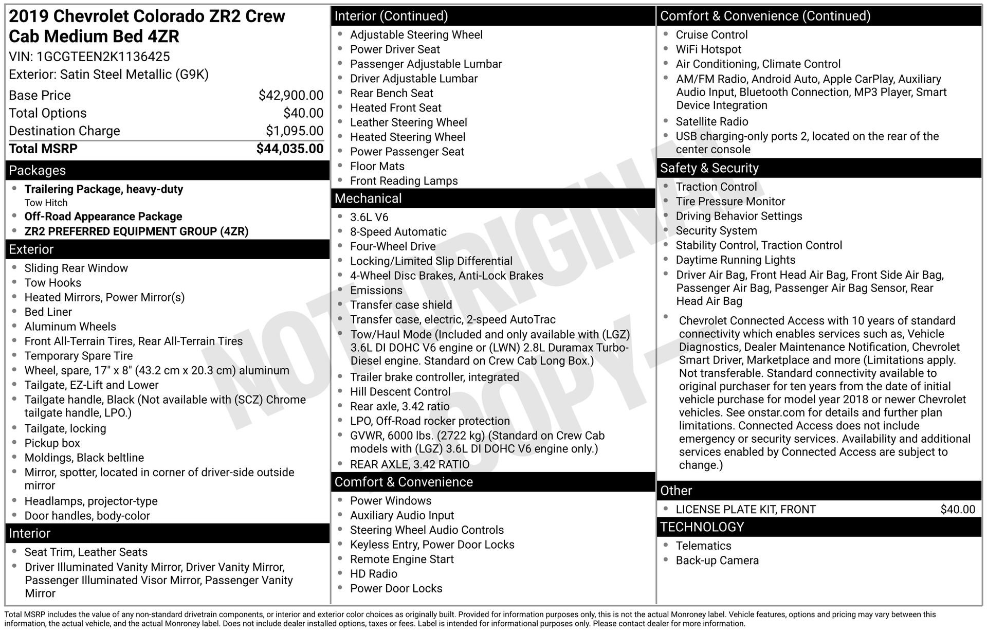 Used 2019 Chevrolet Colorado ZR2 image 4