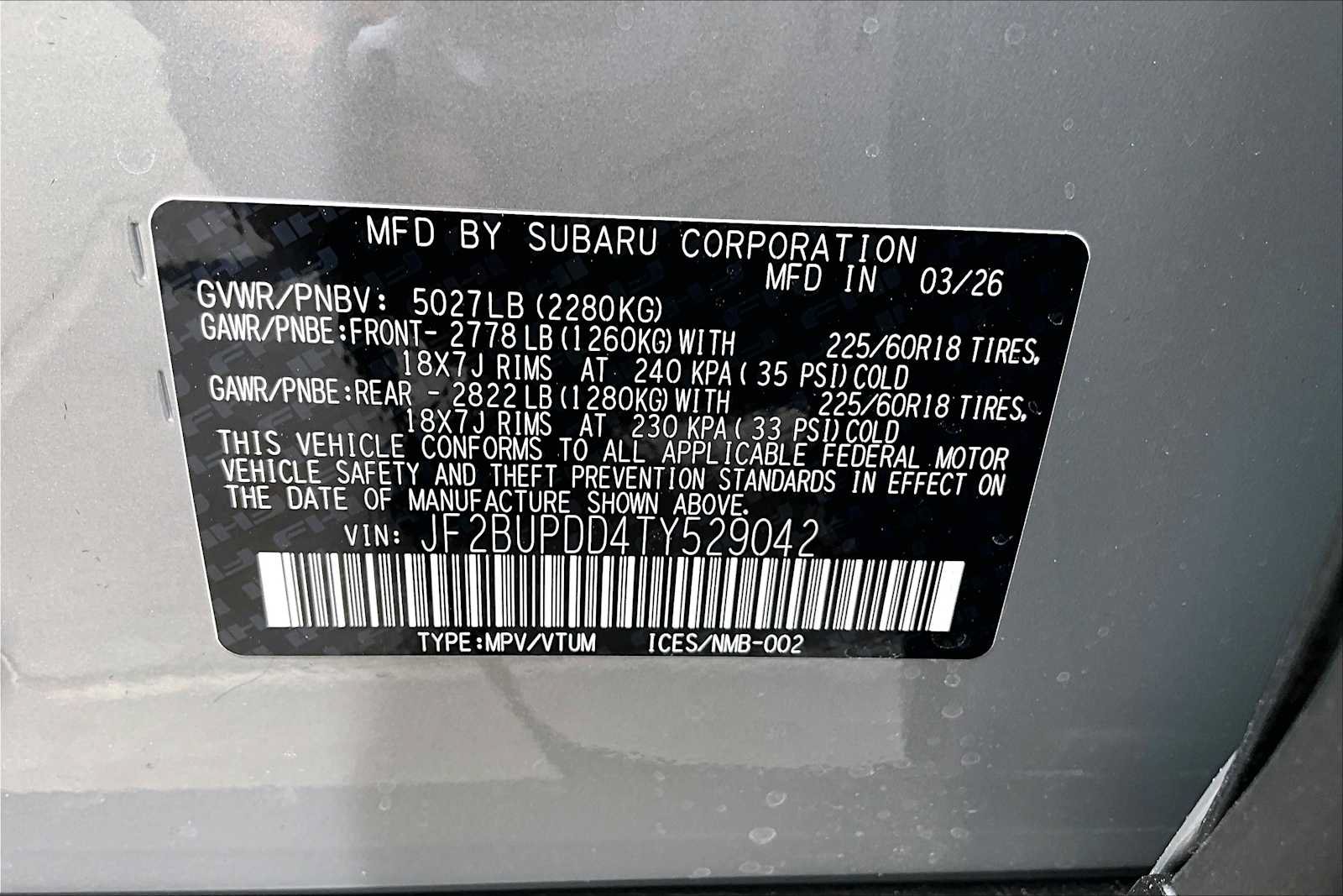 New 2026 Subaru Outback Limited AWD/4WD image 19