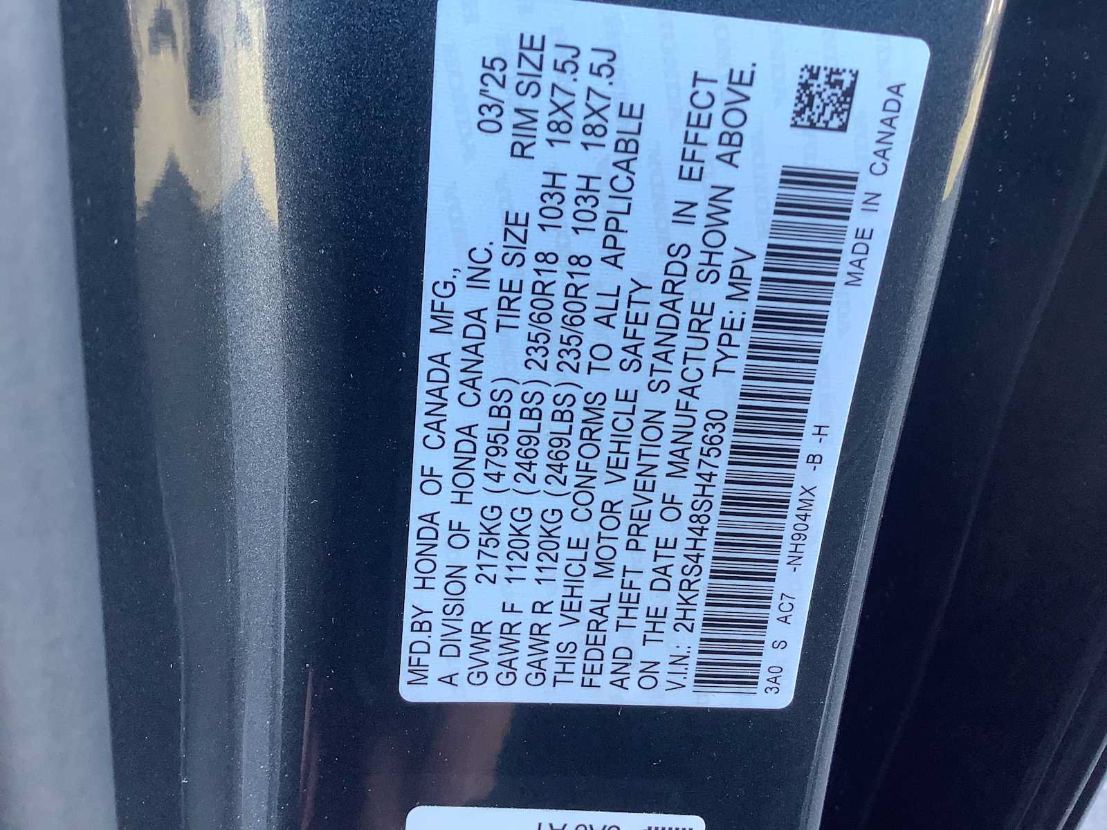 Certified 2025 Honda CR-V EX image 21