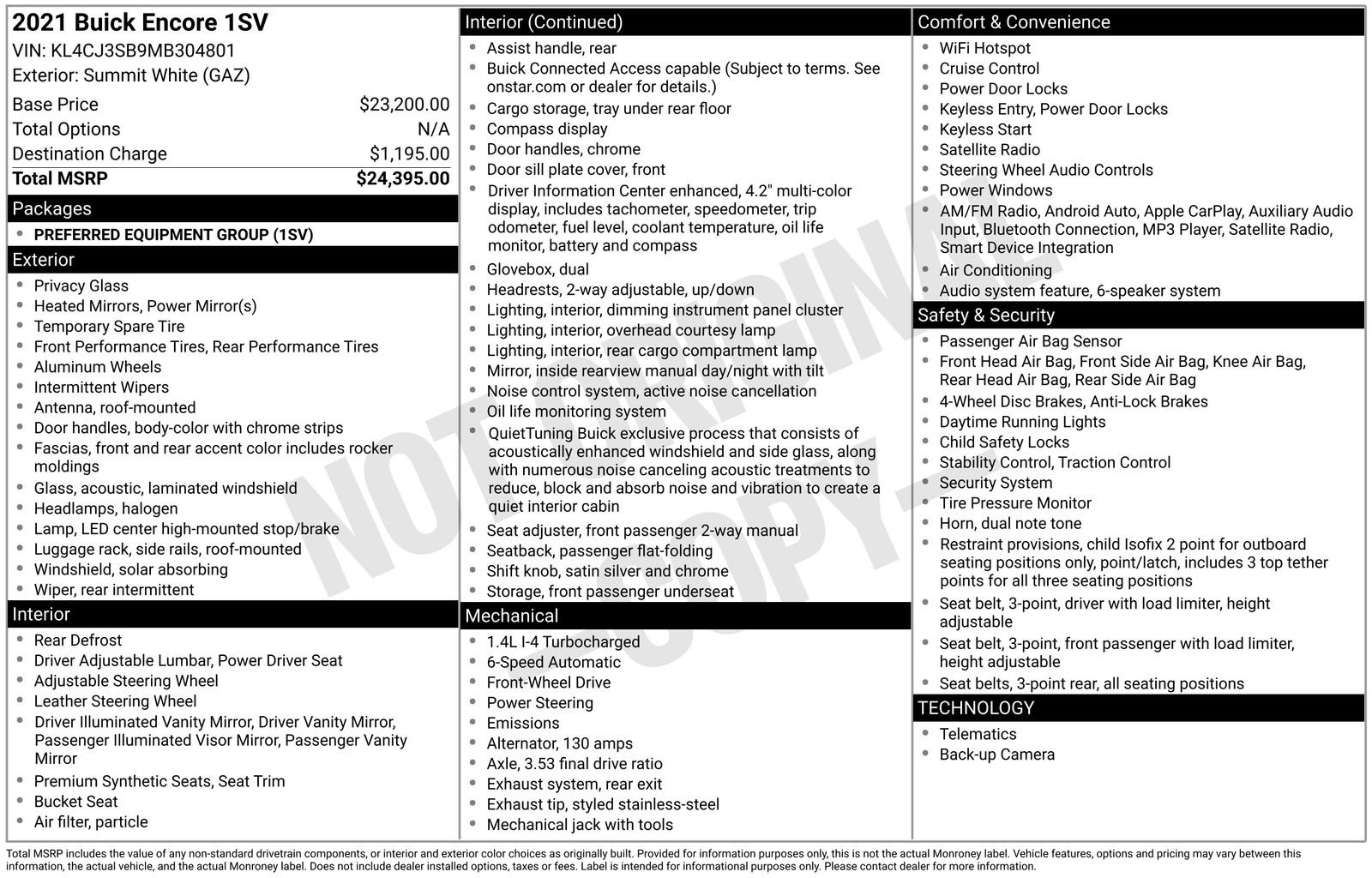 Used 2021 Buick Encore FWD image 22