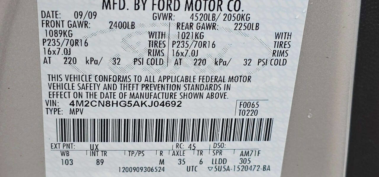 Used 2010 Mercury Mariner Premier image 11