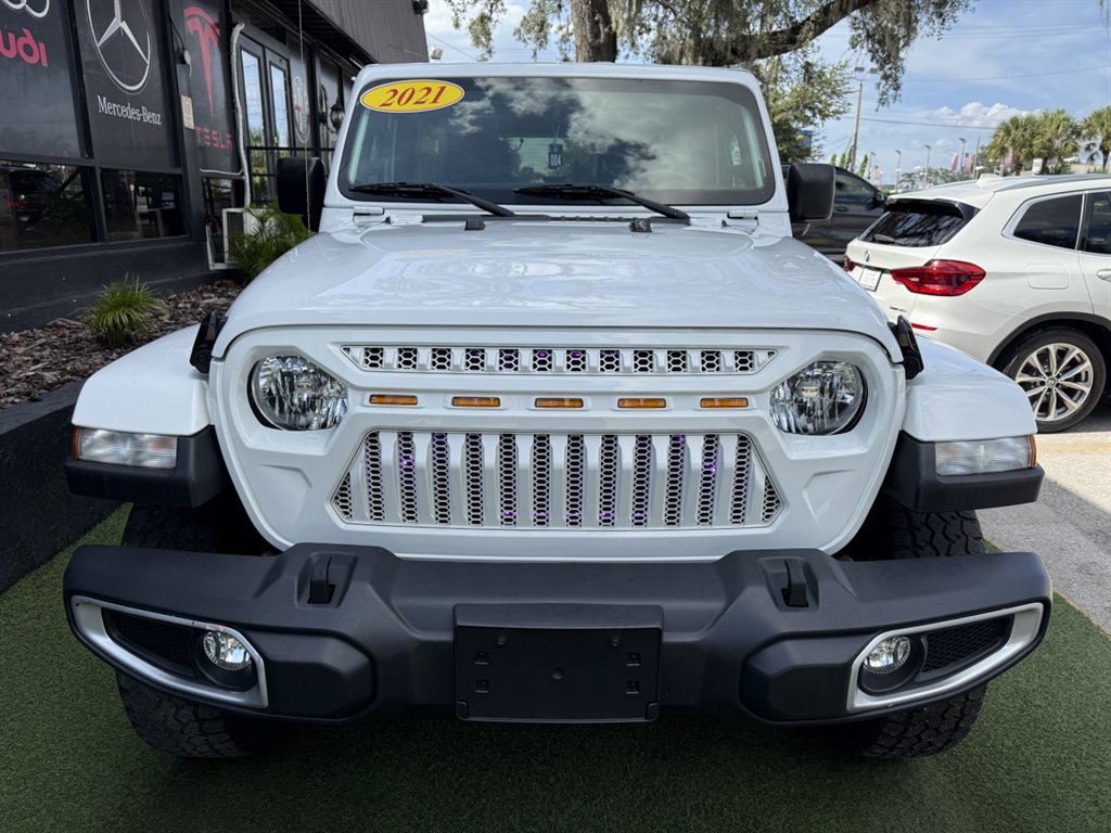 Used 2021 Jeep Wrangler Unlimited Sahara w/ Uconnect 4C Nav & Sound Group AWD/4WD image 2