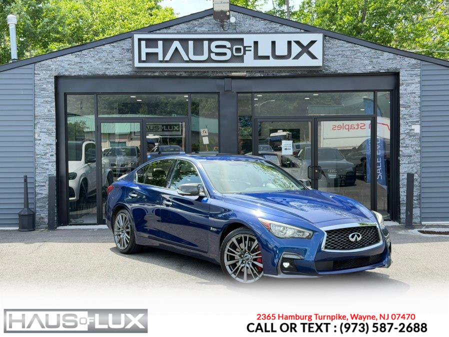 Used 2018 INFINITI Q50 Red Sport 400 w/ Sensory Package (Sport) AWD/4WD image 1