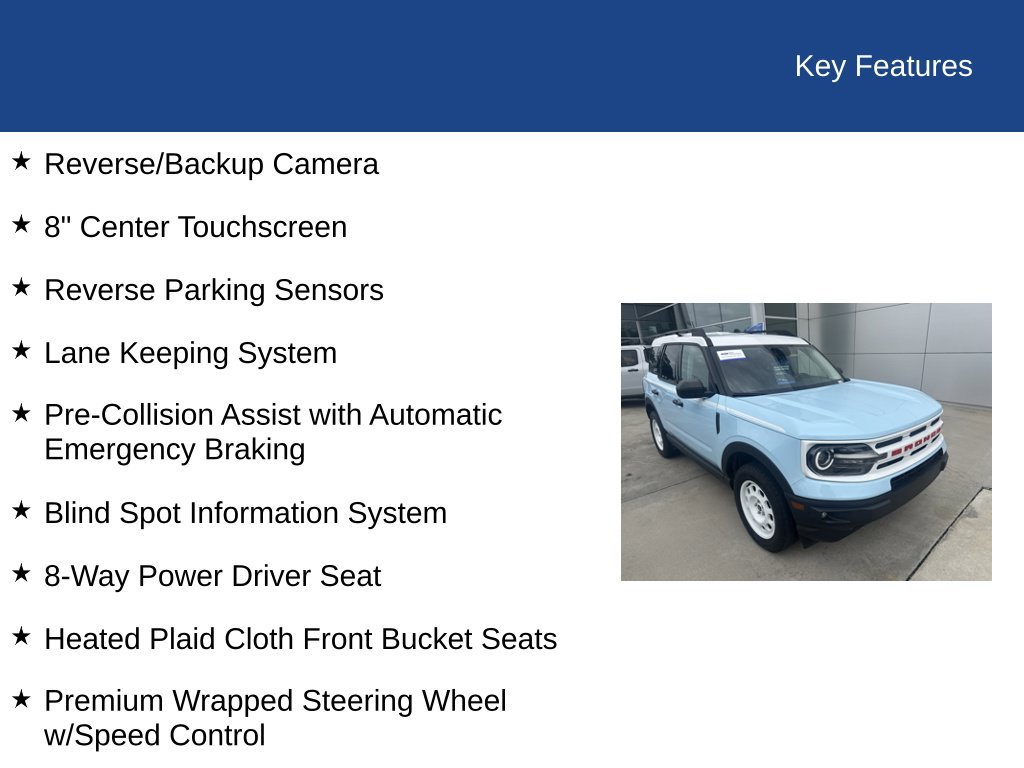 Certified 2024 Ford Bronco Sport Heritage w/ Heritage Convenience Package AWD/4WD image 30