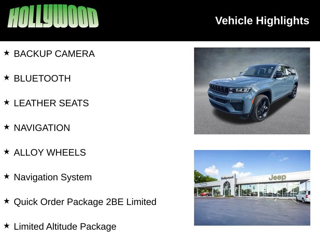 Certified 2026 Jeep Grand Cherokee L Limited w/ Limited Altitude Package RWD image 3