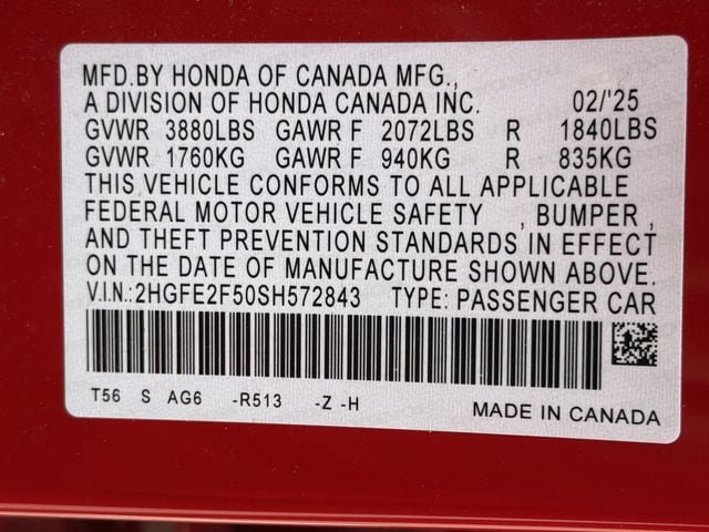 Used 2025 Honda Civic Sport image 18