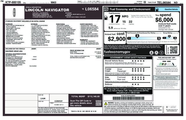 New 2026 Lincoln Navigator L Reserve w/ Jet Appearance Package AWD/4WD image 4