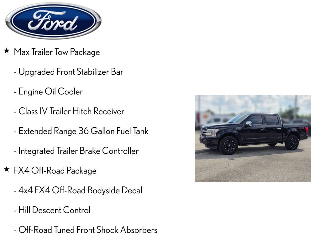 Used 2019 Ford F150 Platinum w/ Equipment Group 701A Luxury AWD/4WD image 4
