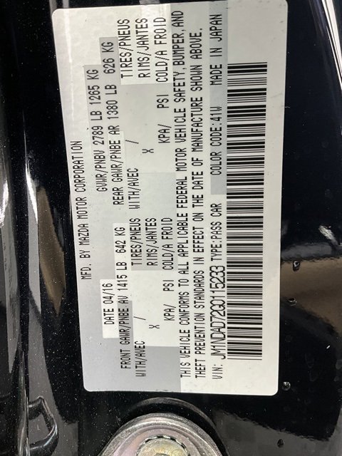 Used 2016 MAZDA MX-5 Miata Grand Touring image 28