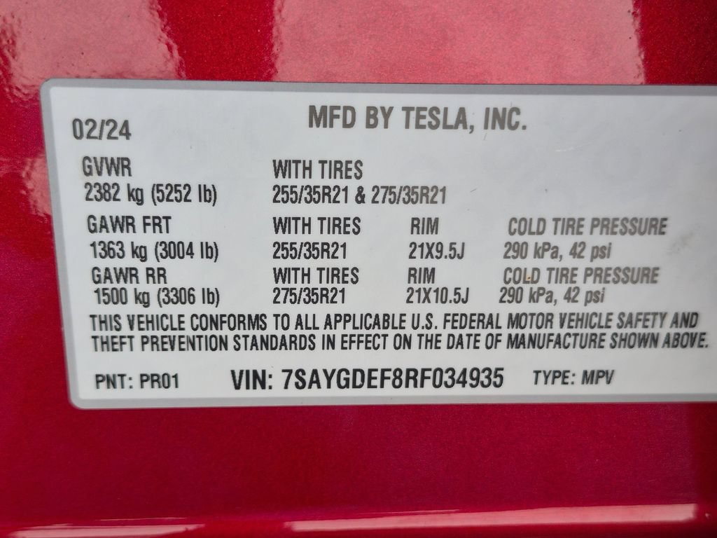 Used 2024 Tesla Model Y Performance AWD/4WD image 32