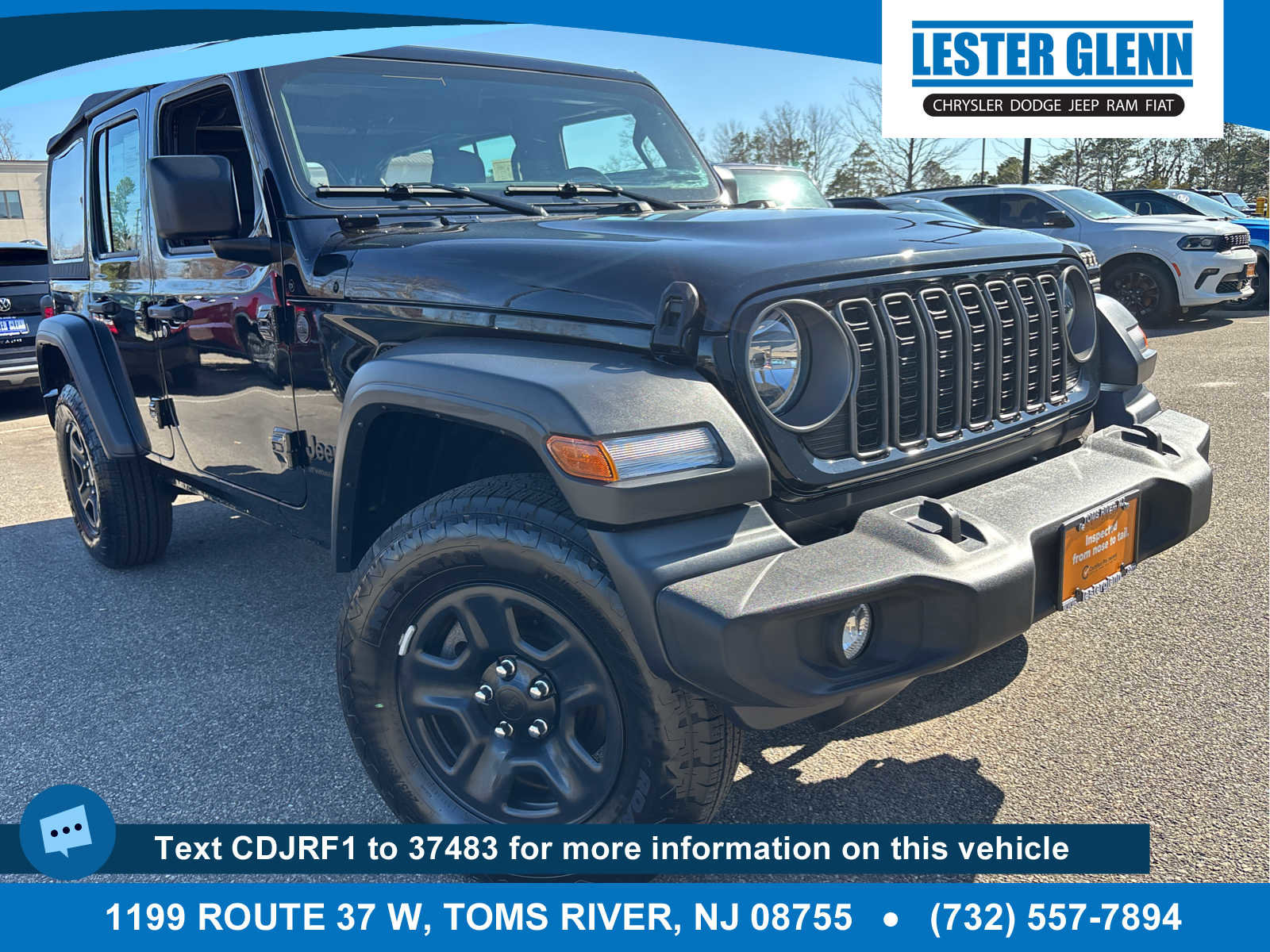 Certified 2025 Jeep Wrangler Unlimited Sport AWD/4WD image 1